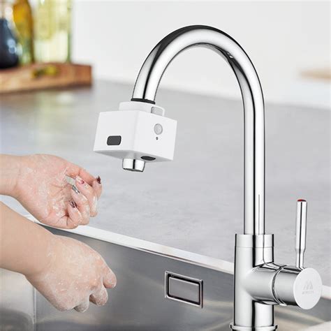 Contactless Dual-Sensor Faucet Automatic Infrared Induction Faucet Water Saving Device For ...