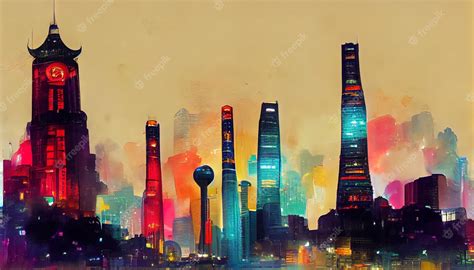 Premium Photo | Shanghai lujiazui night view detailed