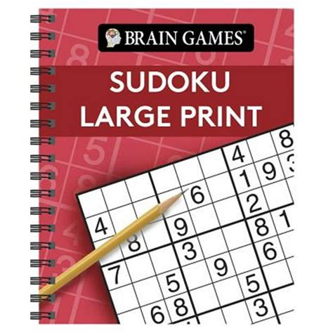 Brain Games: Brain Games - Sudoku Large Print (Red) (Other) - Walmart ...