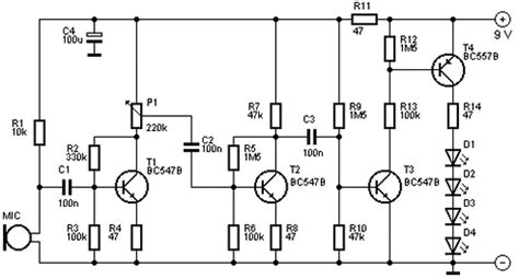 LED light Organ Circuit Diagram | Circuits Diagram Lab