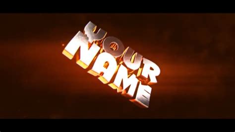 FREE 3D Intro Template - YouTube