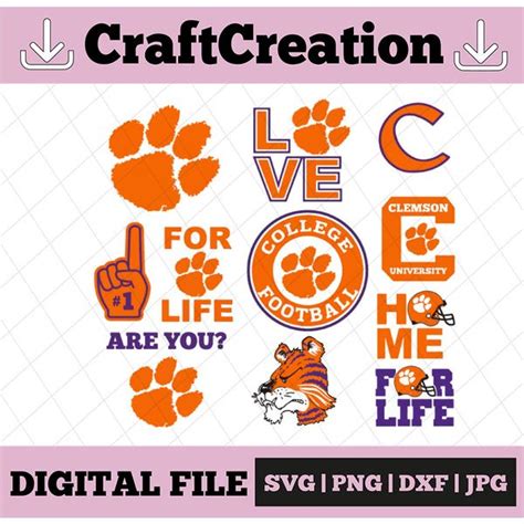 11 Files Clemson Tigers Football svg,sport svg, football svg - Inspire ...