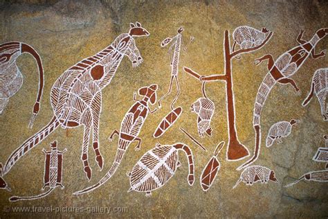 Pictures of Australia - Katherine-Alice-0042 - Aboriginal art, rock painting, Alice Springs