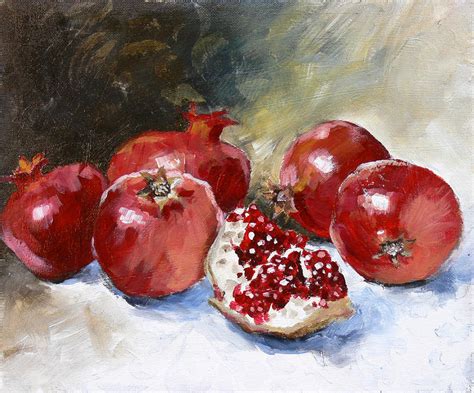 Pomegranate Painting by Tanya Jansen - Pixels