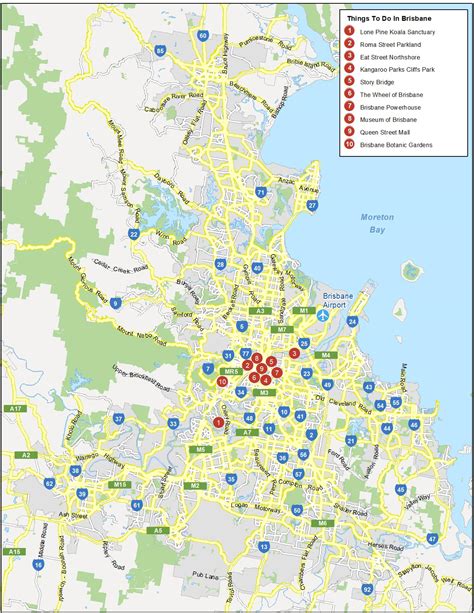 Map of Brisbane, Australia - GIS Geography