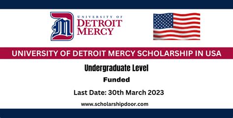 University of Detroit Mercy Scholarships 2023-24 in USA [Funded] - Scholarships for ...