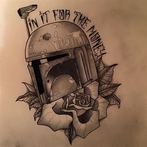 Star Wars tattoo boba fett in it for the money … | Star wars drawings, Star wars tattoo, Star ...