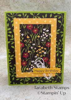 Tarabeth Stamps: Stampin' Up Flower & Field Happy Birthday Card Hand ...