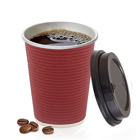 Office Hot Drink Red 16oz Printed Takeaway Cups