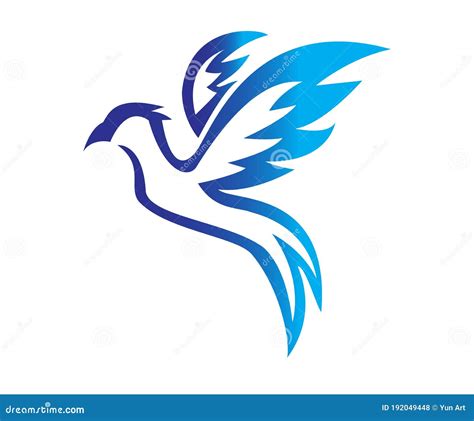 Flying Bird Logo Simple Design Vector Stock Vector - Illustration of bird, flying: 192049448