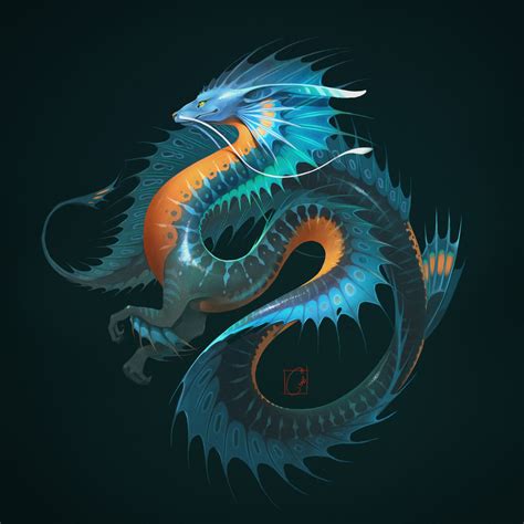 Blue Water Dragon by Alexandra GaudiBuendia Khitrova : r/ImaginaryDragons