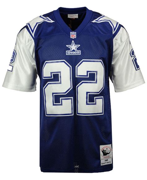 Mitchell & Ness Synthetic Emmitt Smith Dallas Cowboys Authentic Football Jersey in Blue for Men ...