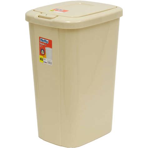 Hefty Touch-Lid 13.3-Gallon Trash Can, Multiple Colors - Walmart.com