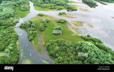 Aerial landscape from the drone Stock Photo - Alamy