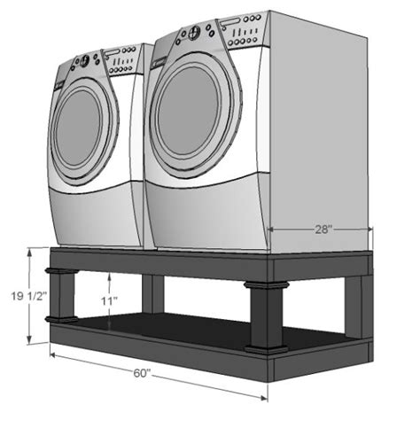 DIY washer/dryer pedestal with PDF plans | Laundry room, Ana white plans, Laundry room storage