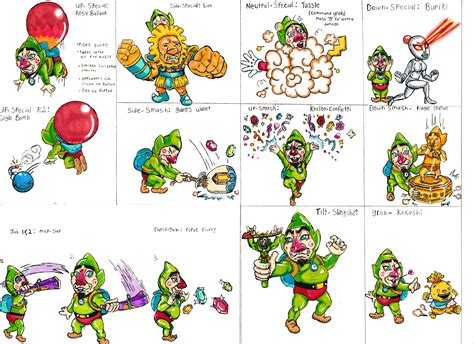 [OC] My Tingle smash moveset art : r/zelda