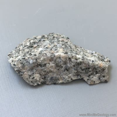 Gray to White Granite Igneous Rock - Mini Me Geology