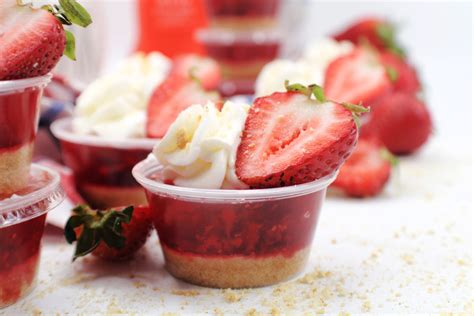 Delicious Strawberry Pie Jello Shots - Oh My Creative