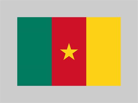 Cameroon flag, official colors and proportion. Vector illustration ...