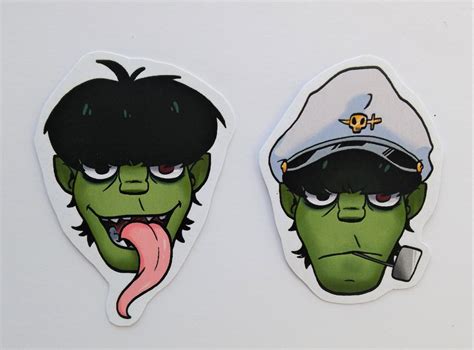 Gorillaz vinyl stickers | Etsy