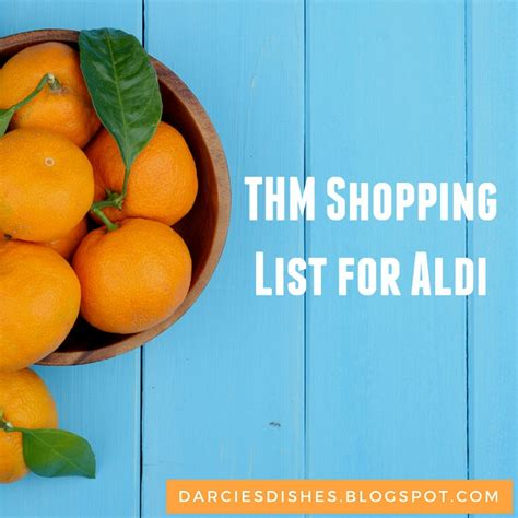 aldi shopping list - Darcie's Dish