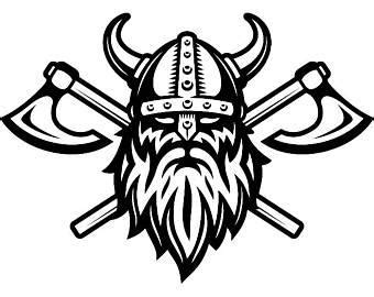 Black and White Vikings Logo - LogoDix