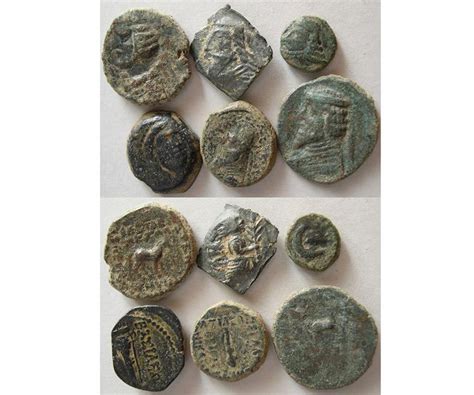 VAuctions.com - GROUP LOT of 6 Ancient Bronze Coins.