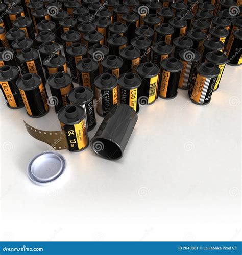 Film canister for camera stock illustration. Illustration of capsule ...