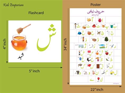 Urdu Alphabet Flashcards & Poster printables - Etsy