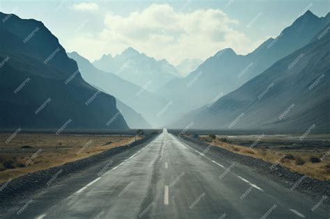 Premium Photo | Road in the mountains Landscape with asphalt road in ...