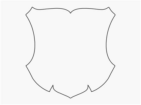 Blank Shield Template Printable – Mightyprintingdeals.com