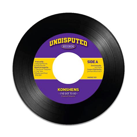 Konshens - I've Got To Go [Single Vinyl] - Undisputed Records