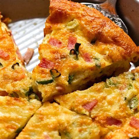 Crustless Quiche - Ham and Cheese | RecipeTin Eats