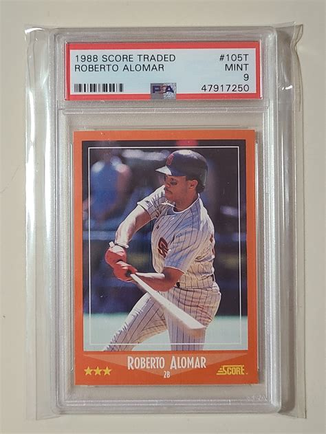 1988 Score Rookie Traded Roberto Alomar RC Rookie Baseball | Etsy