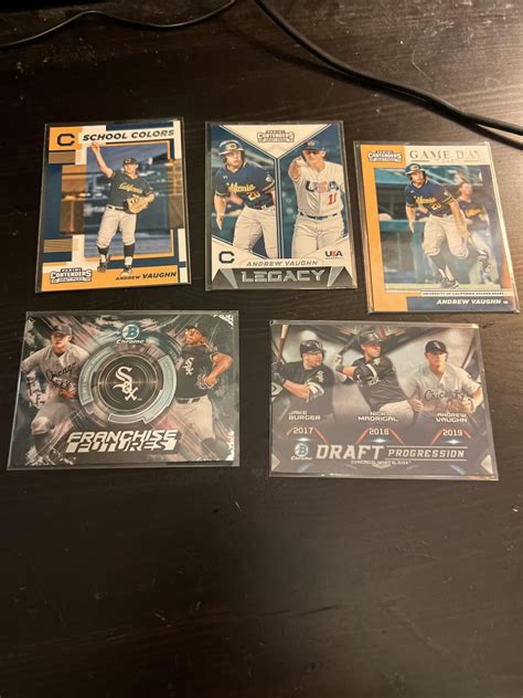 9 Andrew Vaughn rookie card lot - $15 shipped : r/baseballcards