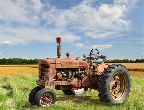 Vintage tractor — Stock Photo © svetas #6582942