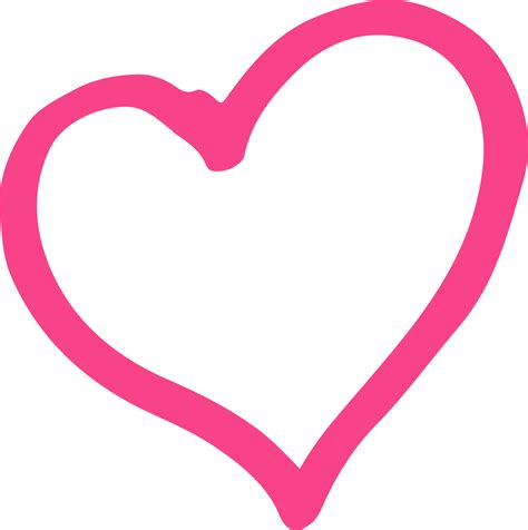 Hand drawn heart icon sign design 10155181 PNG