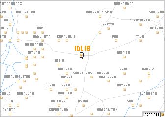 Idlib (Syria) map - nona.net