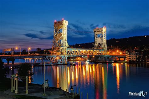 Portage Lift Bridge, Houghton and Hancock Michigan ~ The Portage Lift ...