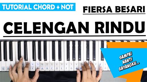 Tutorial Piano Fiersa Besari - CELENGAN RINDU (Chord dan Not Untuk Pemula) - YouTube