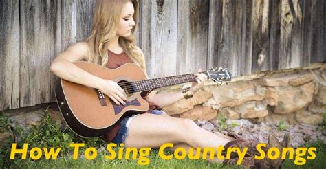 How to Sing Country Songs - BecomeSingers.Com