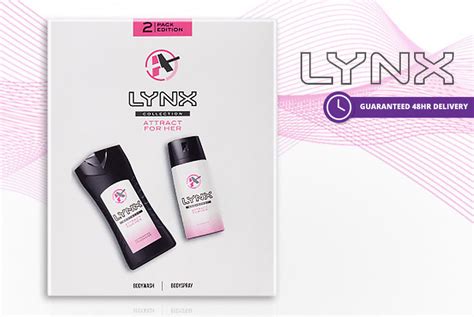 Lynx Attract For Her Gift Set with Shower Gel & Deodorant - Wowcher