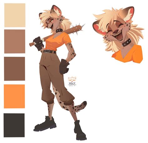 Hyena Reference Sheet by UglyVgly on DeviantArt