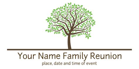 Family Reunion Banner with Tree | Etsy