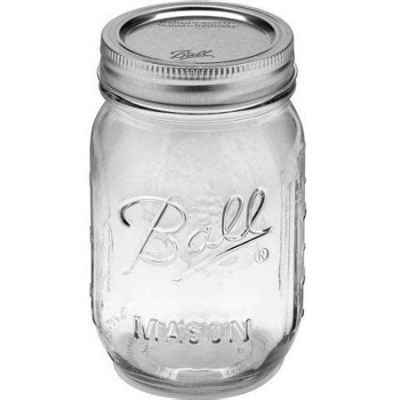 Buy Ball Regular Mouth 16oz Pint Mason Jars with Lids & Bands, 12 Count Online at Lowest Price ...