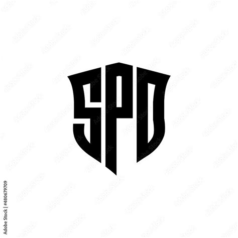 SPD letter logo design with white background in illustrator, vector ...