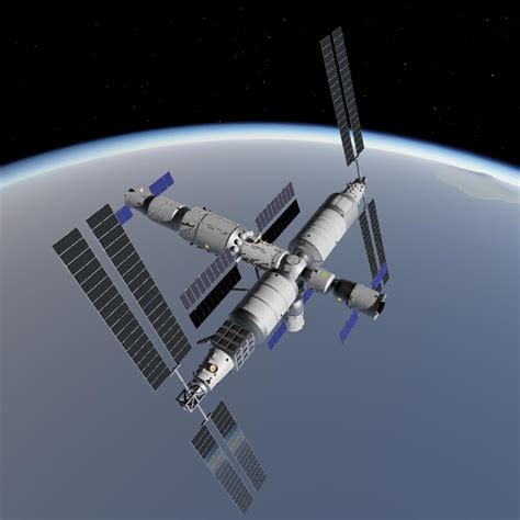 SimpleRockets 2 | Chinese Space Station (TianGong Space Station)