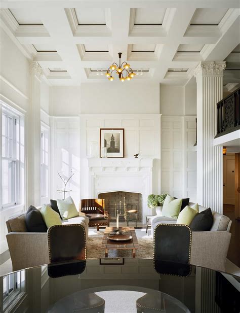 Installing A Coffered Ceiling In Your House | Living room decor modern, Home decor, Interior design