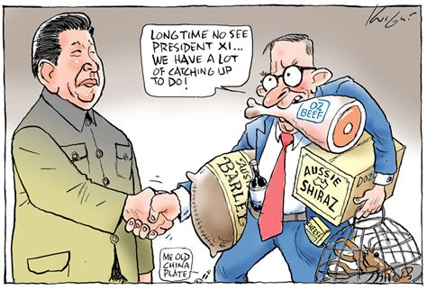 Albanese meeting with President Xi | Australian Political Cartoon ...