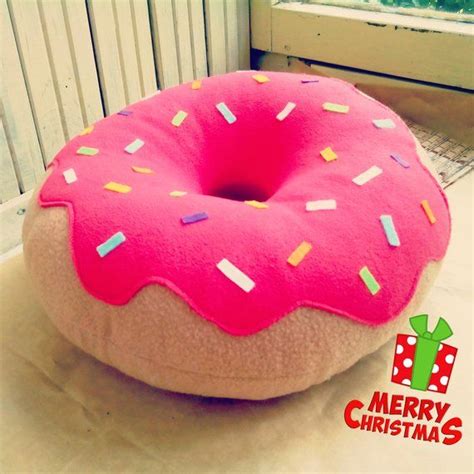 Donut cushion, pink donut cushion, donuts lovers, sweet donut, decorative pillow, home decor ...